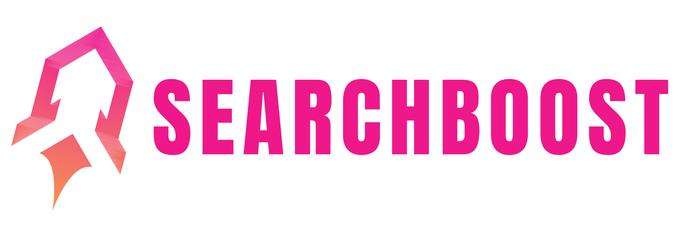 logo i rosa där det searchboost